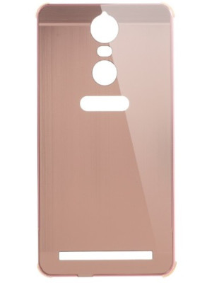 Други Бъмпъри за телефони Луксозен алуминиев бъмпър с твърд гръб огледален за Lenovo K5 Note A7020 A48 златисто розов